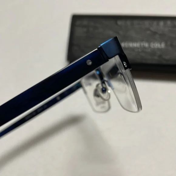 NEW Kenneth Cole Blue Metal Glasses
